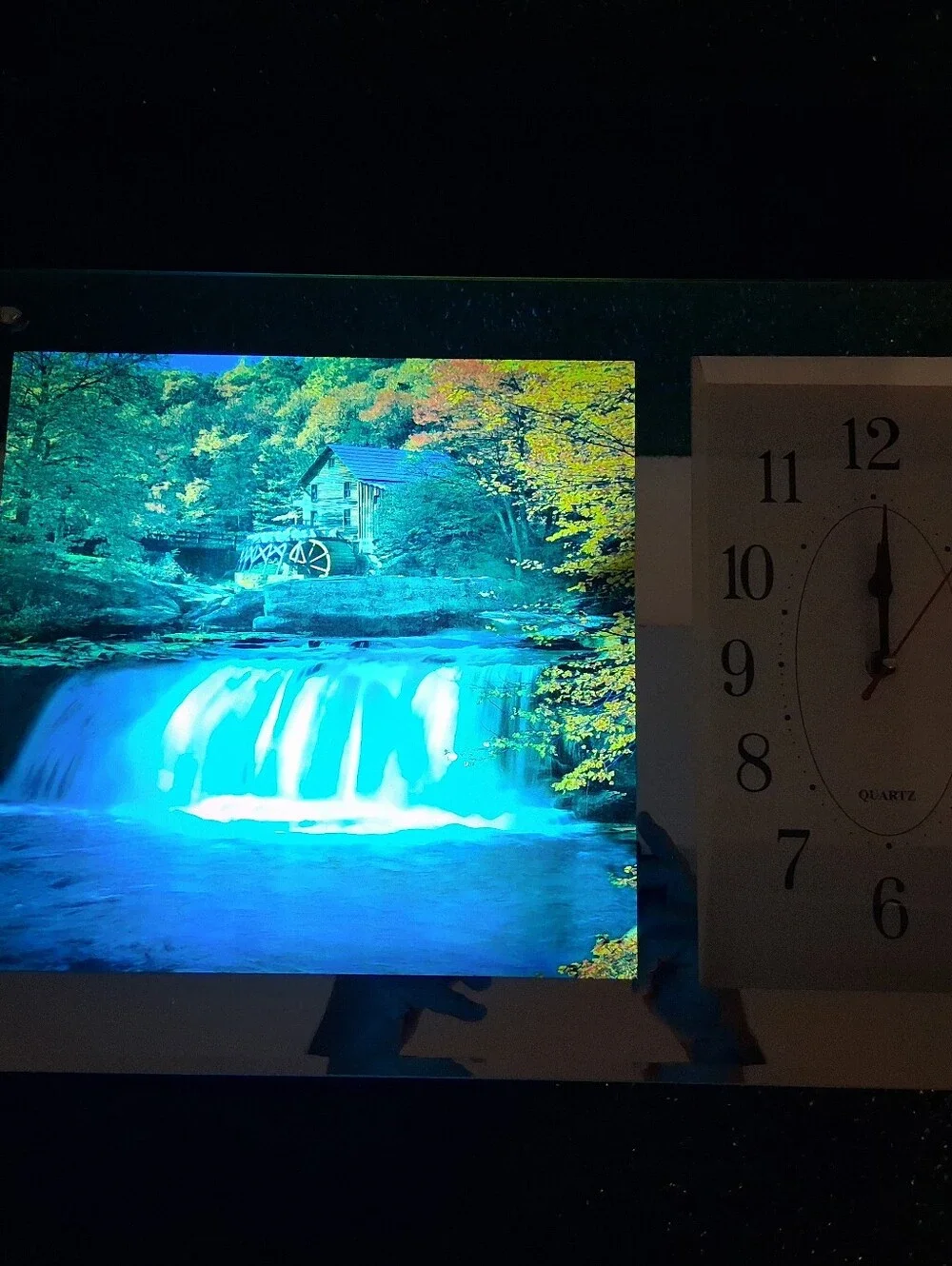 Vintage Waterfall Wall Mirror Lighted Motion 21